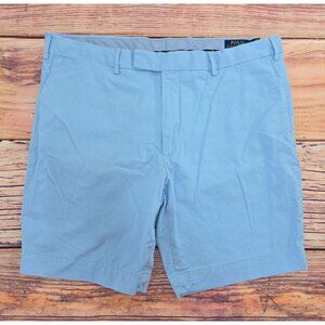 Polo Ralph Lauren Mens Slim Stretch Light Blue Chino Shorts Size 38